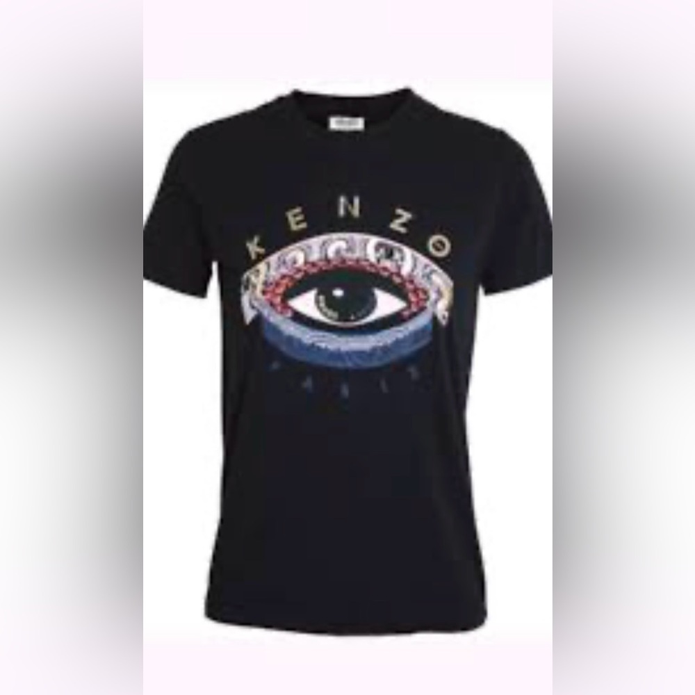 Kenzo Evil Eye Black Cotton T-Shirt